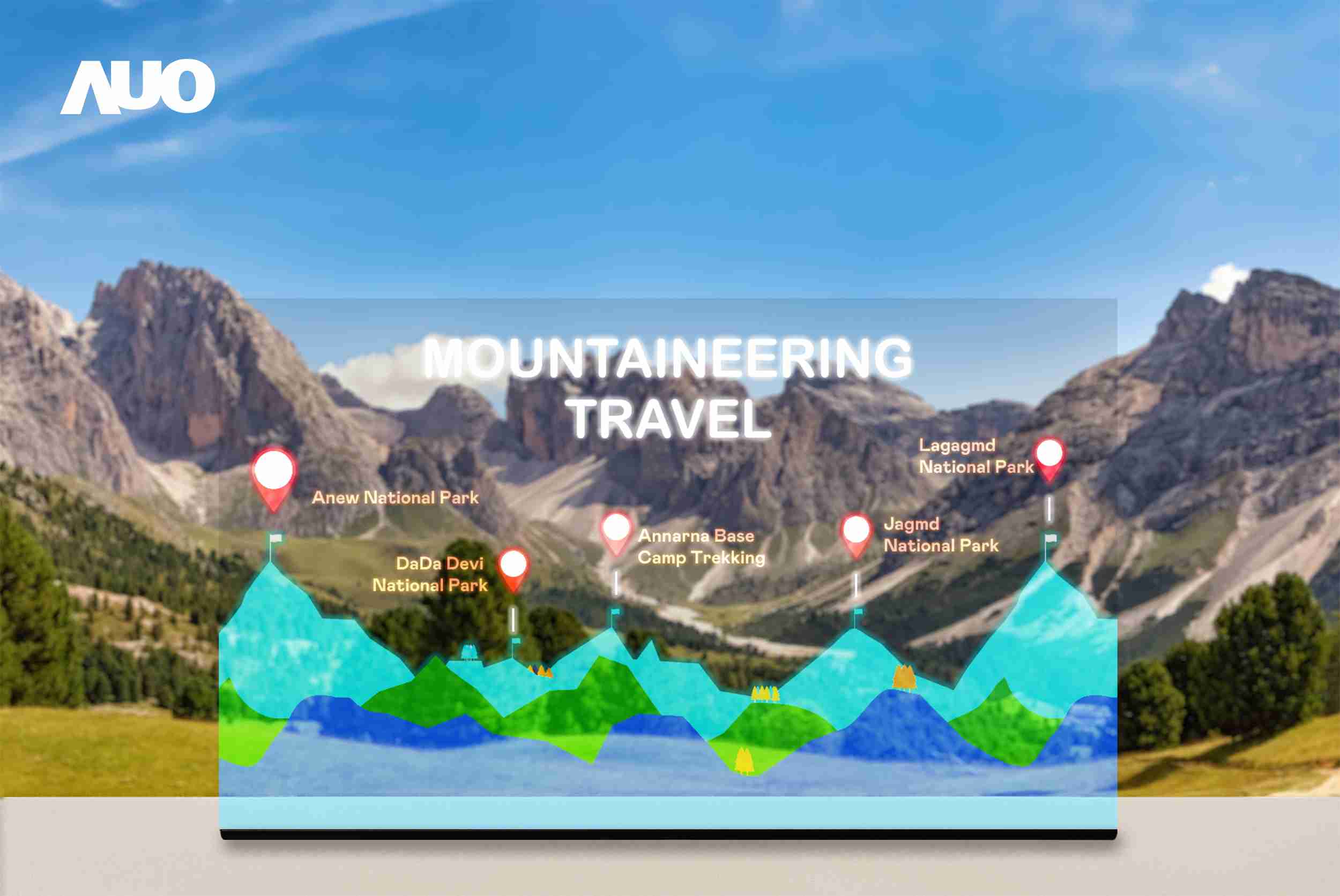 MG电玩展示全球单片尺寸最大(*)42吋透明Micro LED显示器拼接而成的〝64吋透明Micro LED显示器〞，，，具备高透明度、、、、1,000 nits高亮度、、、广色域、、采用三边无边框的无缝拼接等多重特色，，呈现超高清、、、细腻画质而不遮挡后方视觉，，满足层峰需求，，，，可广泛运用于零售、、、艺术展览或商业空间等场域